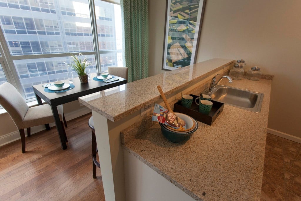 2040 Market Street Apartments Kitchen Counter Sink