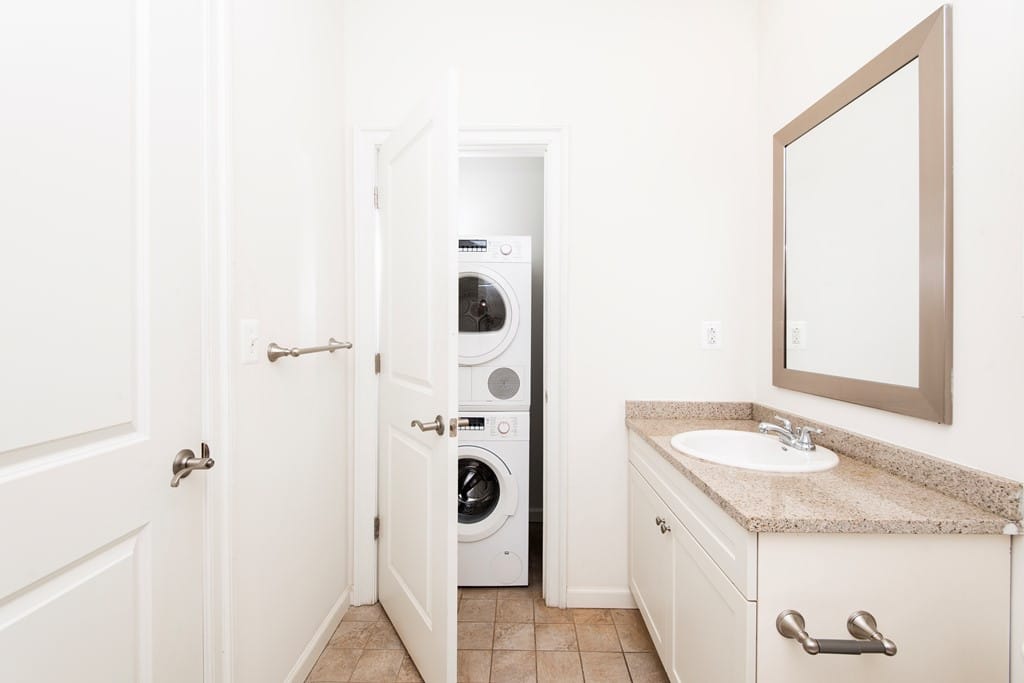 2040 Market Street Apartments Bathroom Sink Laundry Units