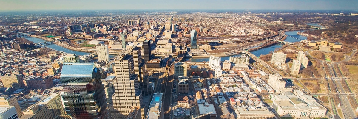 320 Walnut Street Philadelphia Aerial View
