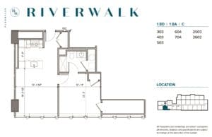 riverwalk philly one bedroom apartments floor plan