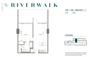 philadelphia riverwalk apartments one bedroom floor plan