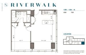 riverwalk philadephia apartments one bedroom floor plan
