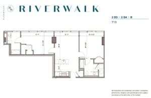 riverwalk philly two bedroom apartment for rent floor plan