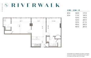 riverwalk philadelphia 2 bedroom apartment floor plan