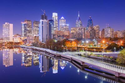 Philadelphia at night